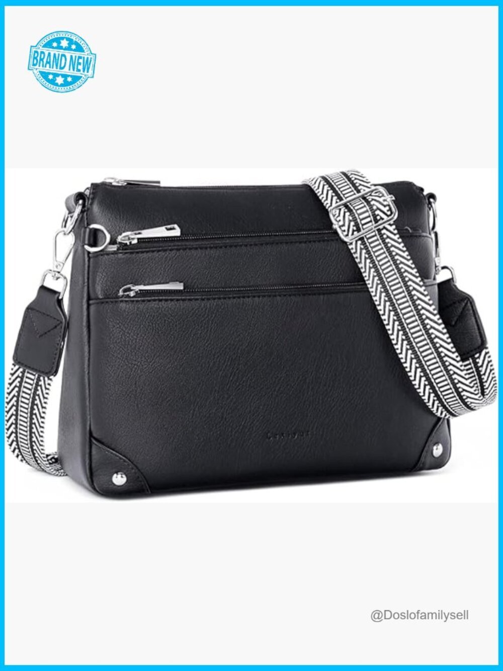 Crossbody Bag for Women RFID Travel Handbag Medium Shoulder Purse Adjustable